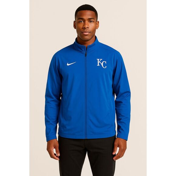 Nike | Therma-Fit MLB Kansas City Royals Full Zip Dugout Jacket Size L | EUC - Picture 1 of 15
